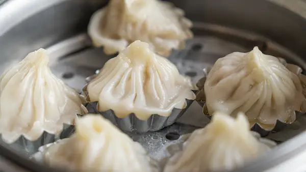 Soup Dumplings in Steamer